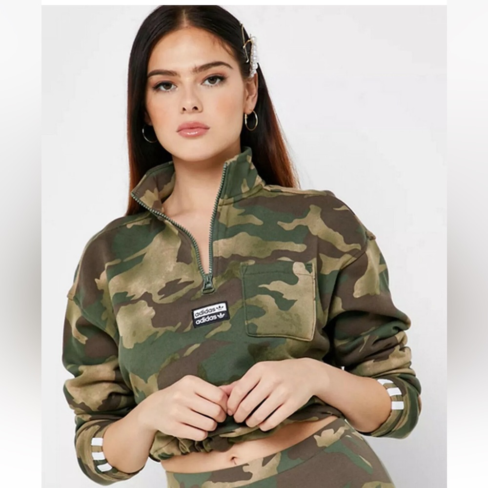 Adidas crop sweatshirt